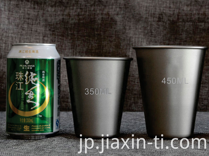 titanium beer cup